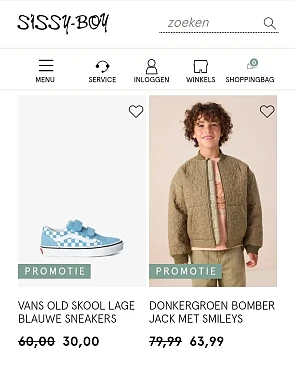 Sissy boy kortingen tot 60%