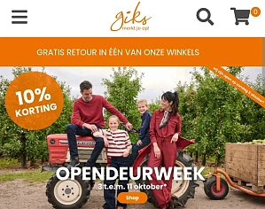 10% bij Giks