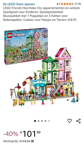 Lego Friends Heartlake City appartementen en winkels (42670)