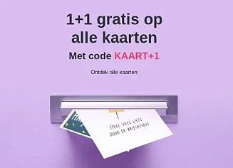 1+1 gratis op alle kaarten bij Hallmark