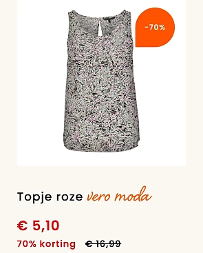 Topje roze vero moda -70%