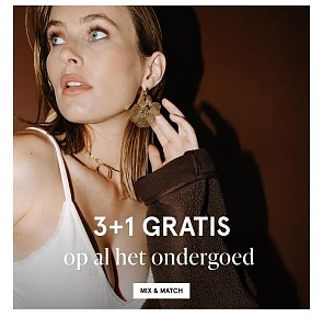 3+1 gratis op alle ondergoed bij Veritas