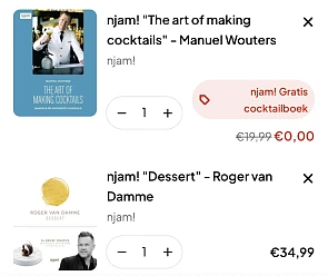 Gratis cocktailboek bij njam! kookboeken t.w.v. €19,99