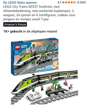 -38% LEGO City Passagierssneltrein (60337)