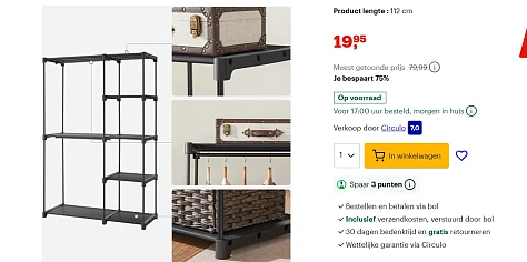 garderobe bij bol