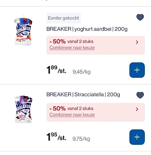 Breaker yoghurt Melkunie gratis met coupon