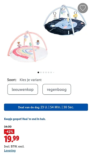 Activity speelkleed voor baby's lupilu® -42%