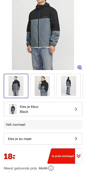 Jack&Jones jas maat M -70%