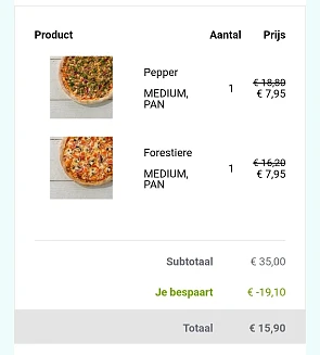 Pizza hut dolle zaterdag