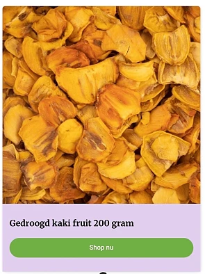 Gedroogd kaki fruit