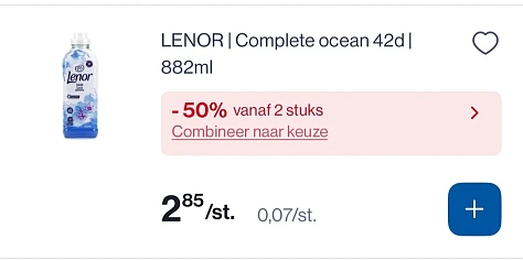 Lenor complete ocean 42 d mooi koopje