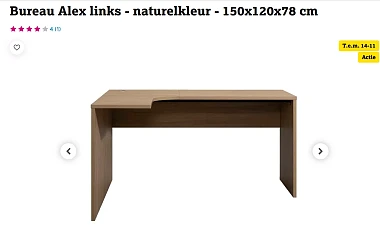 Bureau voor slechts 50 euro bij Leenbakker