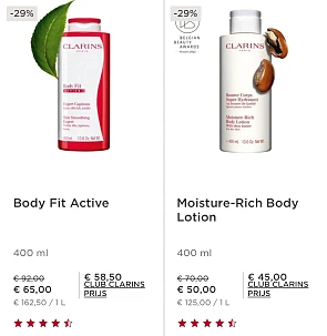 Clarins actie