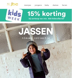 JBC: 15% op de kidscollectie