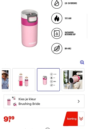 Kambukka flessen met 60 tot 70% korting