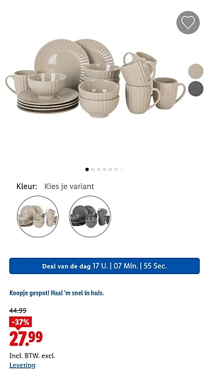 Servies 18-delig -37%