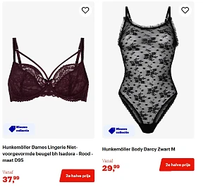 2e aan halve prijs op Hunkemöller bij BOL