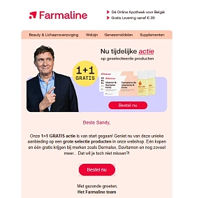 Farmaline: 1+1 gratis