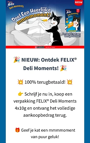 GRATIS FELIX® Deli Moments dmv cashback