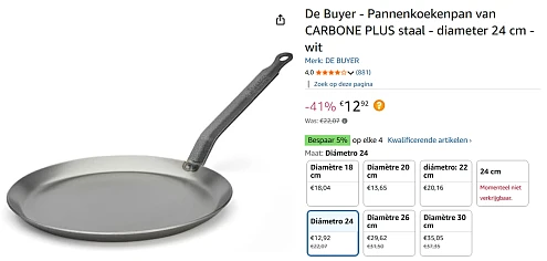 pannenkoekenpan bij amazon