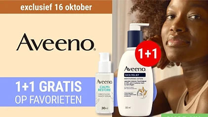 1+1 op Aveeno bij PharmaMarket