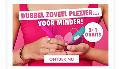 💥 Actie: 2+1 gratis op alles in de outlet!