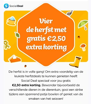 €2,50 extra Social Deal korting