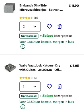 2 + 1 op schoonmaak accessoires