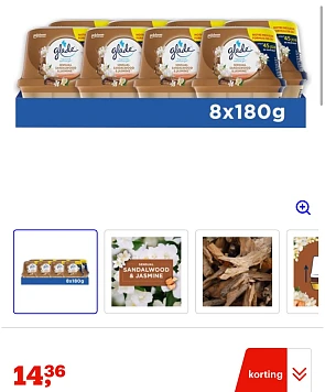 8 stuks Glade luchtverfrisser €14,36