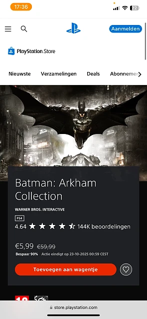 Batman Arkham Collection Ps4 (Psstore)
