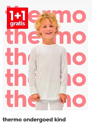 Thermisch ondergoed voor kinderen, dames & heren 1+1