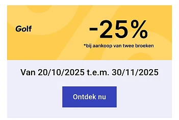 -25% op golfbroeken bij Decathlon