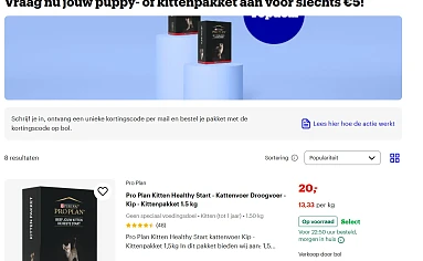 puppy of kitten pakket voor 5 euro