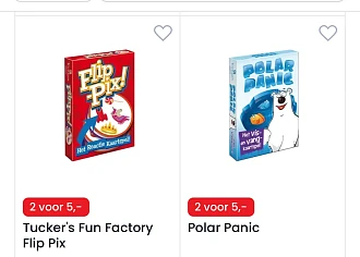 2 voor 5 euro