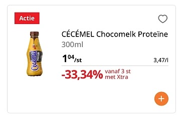 Cecemel proteïne chocomelk met mooie korting