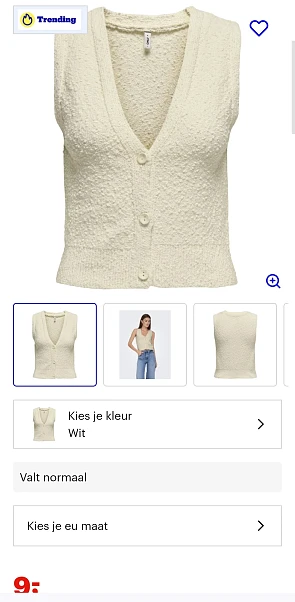 Only gilet maat XS -62%