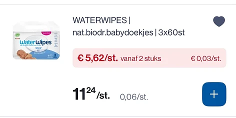 Waterwipes 💦 vochtige babydoekjes -50%