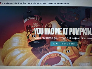 Bij the body shop krijg je nu 20% korting bij aankoop vanaf 3 producten of meer
