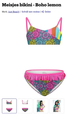 Meisjes bikini maat 104