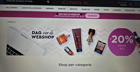 -20% korting bij Ici Paris XL vanaf 25€