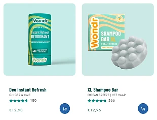 -10% selectie WONDR verzorgingsproducten