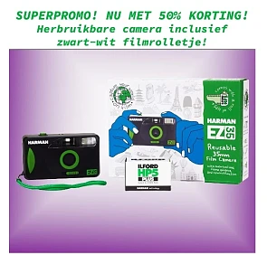 -50% Herbruikbare camera + filmrolletje
