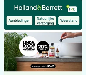 20% op alles bij Holland and Barrett