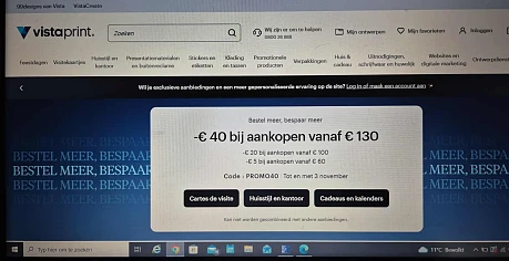 40€ korting bij aankopen vanaf 130€