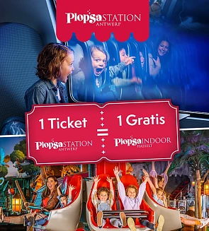 beleef 2 Plopsa-parken voor de prijs van 1!