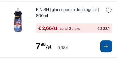 Finish vaatwasproducten veel goedkoper