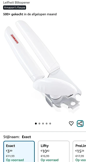 Leifheit blikopener -66%