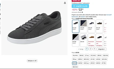 Puma heren EN dames sneakers vanaf 20.40€ tot -63% verschillende maten/modellen