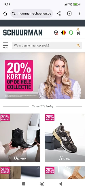 Schuurman schoenen: 20% korting