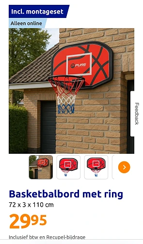 Pure2Improve Basketbalboard